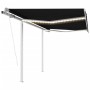 Automatic awning LED wind sensor anthracite gray 3.5x2.5 m by vidaXL, Awnings - Ref: Foro24-3069934, Price: 589,25 €, Discoun...