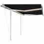 Automatic awning LED wind sensor anthracite gray 3.5x2.5 m by vidaXL, Awnings - Ref: Foro24-3069934, Price: 576,61 €, Discoun...
