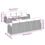 Conjunto de sofá de 9 piezas para jardín con cojines Marrón Ratán Polimérico von , Outdoor-Sofas - Ref: Foro24-3345968, Preis...