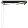 Automatic awning LED wind sensor anthracite gray 3.5x2.5 m by vidaXL, Awnings - Ref: Foro24-3069934, Price: 576,61 €, Discoun...