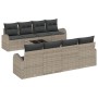Juego de Sofá de Jardín de 9 Piezas con Cojines Gris Ratán Sintético von , Outdoor-Sofas - Ref: Foro24-3345969, Preis: 595,76...
