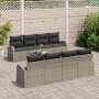Juego de Sofá de Jardín de 9 Piezas con Cojines Gris Ratán Sintético von , Outdoor-Sofas - Ref: Foro24-3345969, Preis: 595,76...