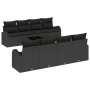 Conjunto de Sofá de Jardín de 9 Piezas con Cojines Negros de Poliratán von , Outdoor-Sofas - Ref: Foro24-3345973, Preis: 604,...