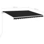 Automatic awning LED wind sensor anthracite gray 3.5x2.5 m by vidaXL, Awnings - Ref: Foro24-3069934, Price: 576,61 €, Discoun...
