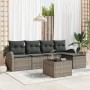 Conjunto de Sofás de Jardín de 5 Piezas con Cojines Negros de Ratán Poliéster von , Outdoor-Sofas - Ref: Foro24-3346009, Prei...