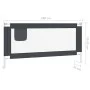 Child bed safety rail dark gray fabric 180x25 cm by vidaXL, Safety railings - Ref: Foro24-10231, Price: 42,00 €, Discount: %