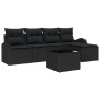 Juego de Sofás de Jardín de 6 piezas con Cojines Beige de Poliratán by , Outdoor sofas - Ref: Foro24-3346013, Price: 356,56 €...
