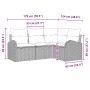 Set de Sofá de Jardín de 4 Piezas con Cojines Negros de Ratán Poliéster by , Outdoor sofas - Ref: Foro24-3346023, Price: 300,...