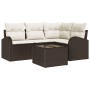 Conjunto de Sofá de Jardín de 4 Piezas con Cojines Gris Poliratán de , Sofás de exterior - Ref: Foro24-3346028, Precio: 351,0...