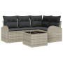 Juego de sofá de 5 piezas con cojines gris de poliratán von , Outdoor-Sofas - Ref: Foro24-3346032, Preis: 362,06 €, Rabatt: %