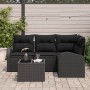 Juego de Sofá de Jardín de 5 Piezas con Cojines Beige Ratán Poliéster von , Outdoor-Sofas - Ref: Foro24-3346033, Preis: 343,7...