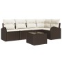 Juego de Sofá de Jardín de 5 Piezas con Cojines Gris Ratán Poliéster von , Outdoor-Sofas - Ref: Foro24-3346048, Preis: 399,78...
