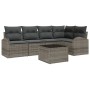 Conjunto de Sofá de Jardín de 5 Piezas con Cojines Ratán Poliéster Negro de , Sofás de exterior - Ref: Foro24-3346049, Precio...