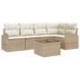 Juego de sofá de jardín de 6 piezas con cojines marrón poliratán von , Outdoor-Sofas - Ref: Foro24-3346051, Preis: 411,12 €, ...