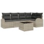 Conjunto de sofá de jardín de 6 piezas con cojines grises by , Outdoor sofas - Ref: Foro24-3346052, Price: 411,79 €, Discount: %