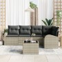 Conjunto de sofá de jardín de 6 piezas con cojines grises by , Outdoor sofas - Ref: Foro24-3346052, Price: 411,79 €, Discount: %