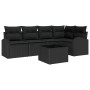 Juego de sofá de 6 piezas de con cojines Beige Poliratán by , Outdoor sofas - Ref: Foro24-3346053, Price: 398,82 €, Discount: %