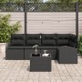 Juego de sofá de 6 piezas de con cojines Beige Poliratán by , Outdoor sofas - Ref: Foro24-3346053, Price: 398,82 €, Discount: %
