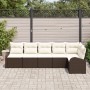 Juego de Sofá de Jardín de 6 Piezas con Cojines Marrón Ratán Sintético by , Outdoor sofas - Ref: Foro24-3346058, Price: 433,0...