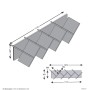 FMD Estantería geométrica para pared color roble y negro de FMD, Estantes y estanterías - Ref: Foro24-436995, Precio: 81,48 €...