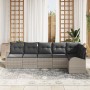 Juego de Sofá de Jardín de 6 Piezas con Cojines Gris Claro Poliratán von , Outdoor-Sofas - Ref: Foro24-3346062, Preis: 439,04...