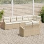 Juego de Sofá de Jardín de 8 Piezas con Cojines Beige Ratán von , Outdoor-Sofas - Ref: Foro24-3346091, Preis: 584,36 €, Rabat...