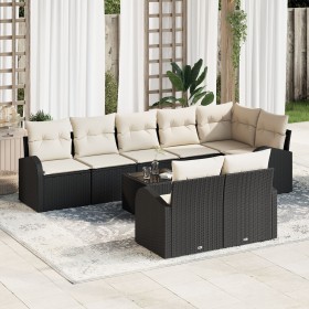 Juego de sofá de jardín de 8 piezas con cojines de ratán sintético marrón de , Sofás de exterior - Ref: Foro24-3346097, Preci...