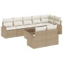 Conjunto de Sofá de Jardín de 9 Piezas con Cojines Marrón de Poliratán de , Sofás de exterior - Ref: Foro24-3346101, Precio: ...