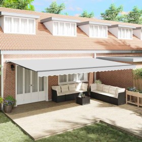 Toldo Manual Antracita 6 x 3 m Metal
