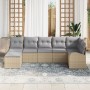 Conjunto de Sofá de Jardín 7 Piezas Beige Ratán Sofá de Jardín von , Outdoor-Sofas - Ref: Foro24-3346130, Preis: 448,66 €, Ra...