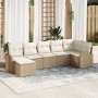 Conjunto de Sofá de Jardín de 7 Piezas con Cojines Beige de Polirratán von , Outdoor-Sofas - Ref: Foro24-3346131, Preis: 457,...