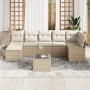 Juego de Sofá de Jardín de 8 Piezas con Cojines Marrón Polirratán von , Outdoor-Sofas - Ref: Foro24-3346141, Preis: 508,36 €,...