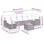 Conjunto de Sofá de Jardín de 8 Piezas con Cojines Gris Poliratán von , Outdoor-Sofas - Ref: Foro24-3346142, Preis: 542,54 €,...