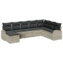 Conjunto de Sofá de Jardín de 8 Piezas con Cojines de Ratán Polimérico Gris Claro by , Outdoor sofas - Ref: Foro24-3346162, P...