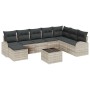Conjunto de Sofá de Jardín Conjunto de 9 Beige y Negro Ratan by , Outdoor sofas - Ref: Foro24-3346172, Price: 598,96 €, Disco...