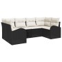 Juego de Sofá de Jardín de 6 piezas con Cojines Negro Ratán Sintético von , Outdoor-Sofas - Ref: Foro24-3346177, Preis: 390,8...
