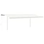 Automatic retractable awning with cream poles 6x3 m by vidaXL, Awnings - Ref: Foro24-3070007, Price: 651,57 €, Discount: %