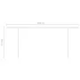Manual retractable awning with cream poles 6x3 m by vidaXL, Awnings - Ref: Foro24-3069997, Price: 659,34 €, Discount: %