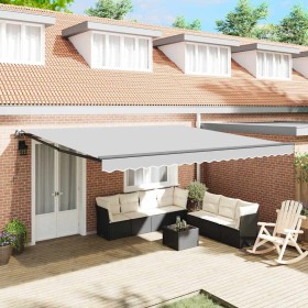 Toldo Manual Antracita 4 x 3,5 m Metal