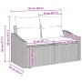 Juego de Sofá de Jardín de 7 Piezas con Cojines Gris Ratán Poliéster by , Outdoor sofas - Ref: Foro24-3346609, Price: 472,11 ...