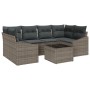 Juego de Sofás de Jardín de 7 Piezas con Cojines Gris Poliratán by , Outdoor sofas - Ref: Foro24-3346619, Price: 437,92 €, Di...