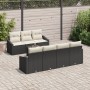 Conjunto de Sofá de Jardín de 8 Piezas con Cojines Ratán Negro by , Outdoor sofas - Ref: Foro24-3346627, Price: 515,16 €, Dis...