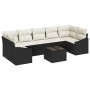 Juego de Sofás de Jardín de 8 Piezas con Cojines Ratán Sintético Negro von , Outdoor-Sofas - Ref: Foro24-3346637, Preis: 485,...