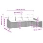 Juego de Sofá de Jardín de 5 Piezas con Cojines Beige de Ratán Sintético by , Outdoor sofas - Ref: Foro24-3346680, Price: 308...