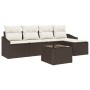 Conjunto de Sofá de Jardín de 5 Piezas con Cojines Gris Poliratán by , Outdoor sofas - Ref: Foro24-3346688, Price: 354,69 €, ...