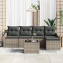 Juego de Sofá de Jardín de 5 Piezas con Cojines de Ratán Poliéster Negro by , Outdoor sofas - Ref: Foro24-3346689, Price: 349...