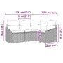 Conjunto de Sofás de Jardín de 4 Piezas con Cojines Beige de Ratán Poli by , Outdoor sofas - Ref: Foro24-3346700, Price: 296,...