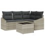 Juego de Sofá de Jardín de 5 Piezas con Cojines Gris Poli Ratán by , Outdoor sofas - Ref: Foro24-3346712, Price: 357,35 €, Di...