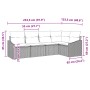 Set de sofá de jardín de 5 piezas con cojines Negro Poliratán von , Outdoor-Sofas - Ref: Foro24-3346723, Preis: 348,78 €, Rab...