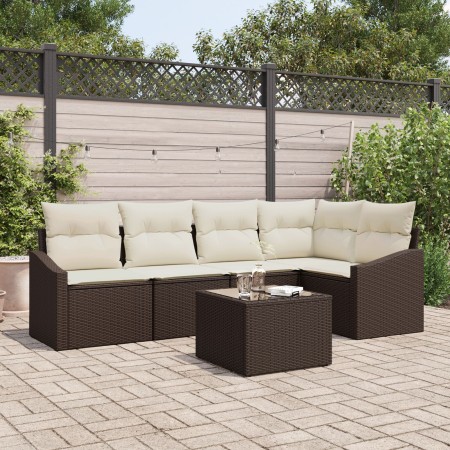 Juego de Sofá de Jardín de 5 Piezas con Cojines Grises de Ratán Poli von , Outdoor-Sofas - Ref: Foro24-3346728, Preis: 395,34...